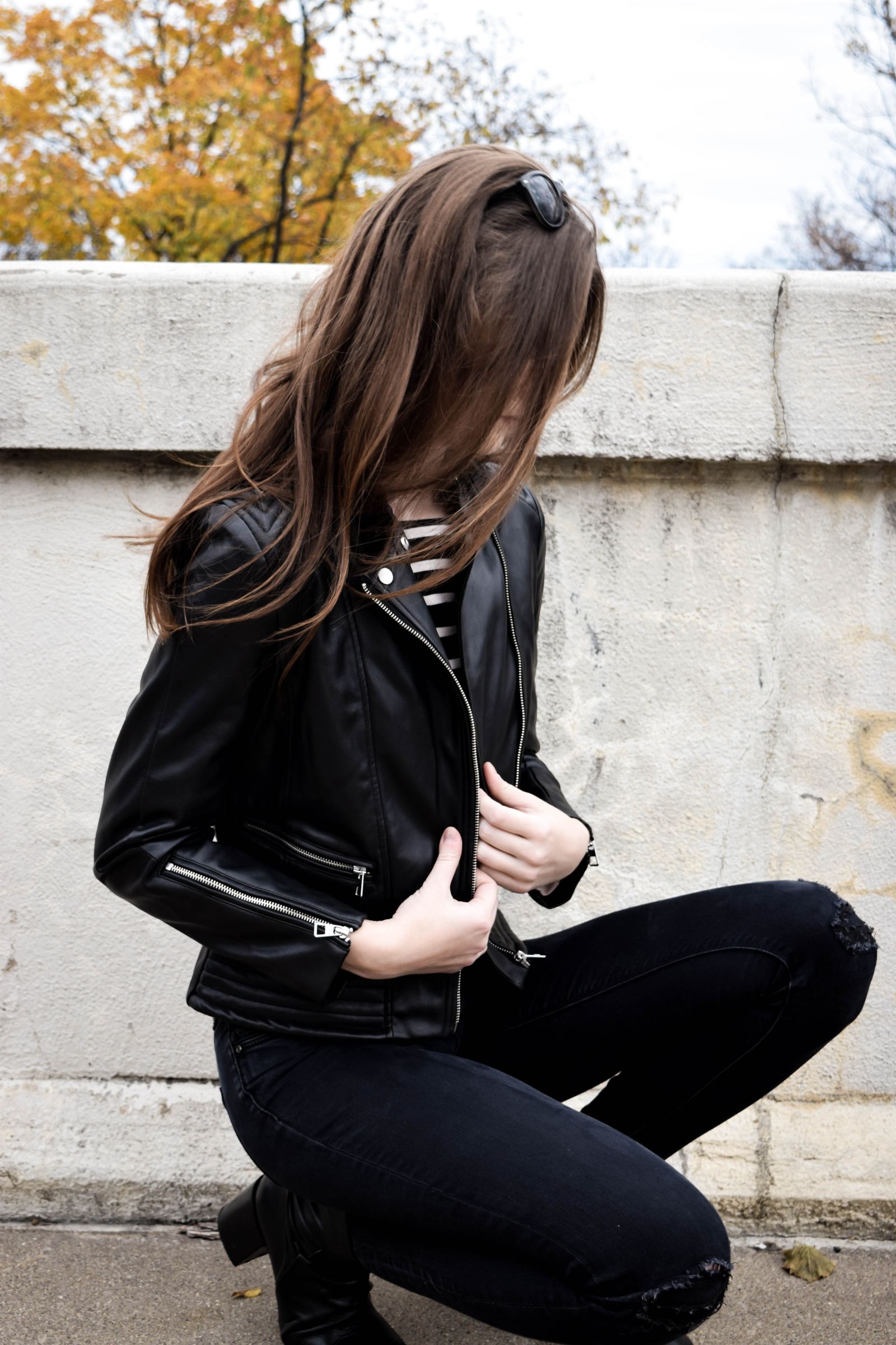 Leather Jacket 1 | Monochrome Minimalist