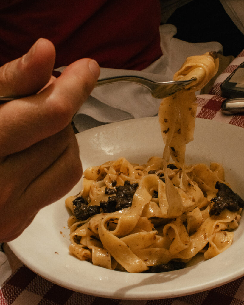 Tagliatelle di Assino from Trattoria Ermes; Taken in Modena, Italy